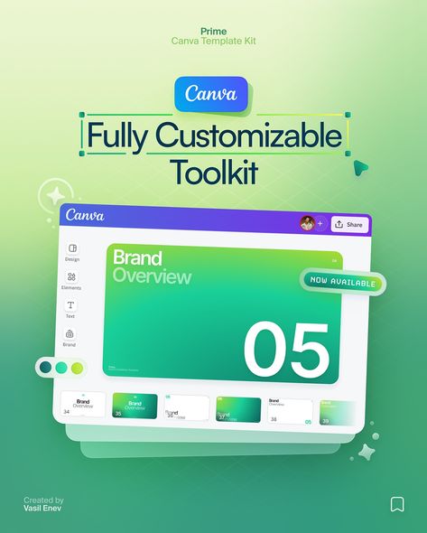 The Prime Template is now available for @Canva! 🚀 Comment ‘PRIME’ ➽ to get the link sent straight to your DMs! 💌 After the incredible response to the Figma version, I’ve made it even easier for you to create stunning brand presentations. Head to the link in my bio to explore the new Canva version and start elevating your brand’s identity with just a few clicks. • #DesignTools #CanvaTemplates #BrandGuidelines #DesignInspiration #Canva #figma #guidelines #template #stunninggradients #col... Blog Post Template, Digital Advertising Design, Social Media Branding Design, Brand Presentation, Website Header Design, Social Ads, Web Layout Design, Brand Identity Pack, Graphic Design Fun