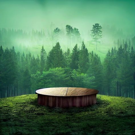 Photo wooden round podium on the grass r... | Premium Photo #Freepik #photo #nature-podium #podium #wood-podium #cosmetic-podium Product Manipulate, Outdoor Advertising Billboard, Photography Banner, Podium Background, Illustration Forest, Background Scenery, Juice Ad, Professional Background, Creative Backdrops