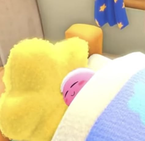 Kirby, Bed, Yellow, Memes