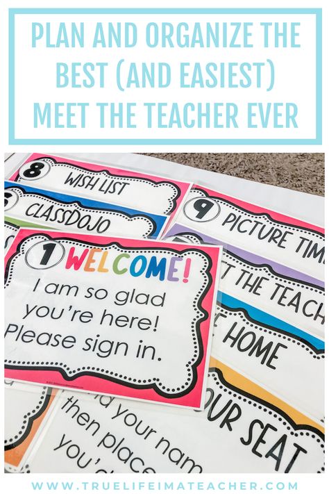 Meet The Teacher Night Ideas Middle School, Meet The Teacher Decorations, Meet The Teacher Set Up, Meet The Teacher Stations Free, 1st Grade Meet The Teacher Ideas, Meet The Teacher Handout, Meet The Teacher 1st Grade, Meet The Teacher Prek, Pre K Meet The Teacher Ideas