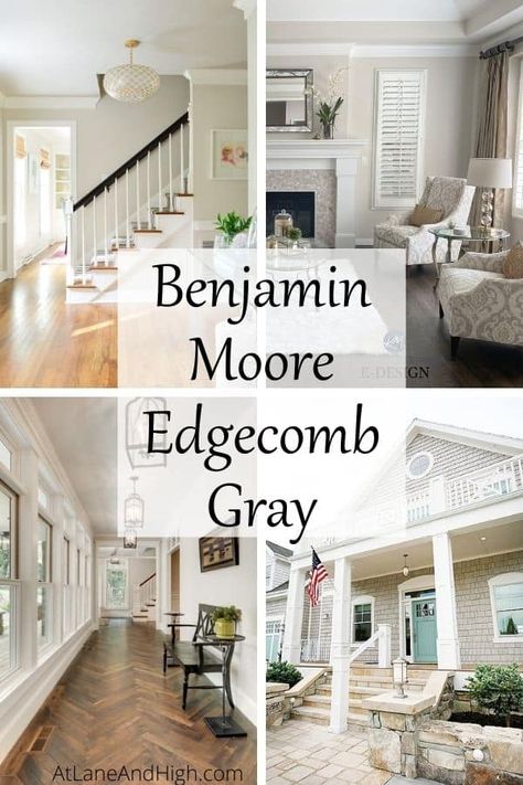 Edgecomb Gray Benjamin Moore, Grey Family Rooms, Benjamin Moore Edgecomb Gray, Benjamin Moore Bedroom, Colours That Go With Grey, Neutral Gray Paint, Grey Bedroom Paint, Family Room Paint, Most Popular Paint Colors