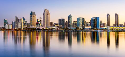 From tapas, to hot dogs, to Italian. Water Reflection Photography, San Diego Skyline, Moving To San Diego, Sky Line, Downtown San Diego, San Diego Zoo, Balboa Park, Sunset Wall Art, 19 Days