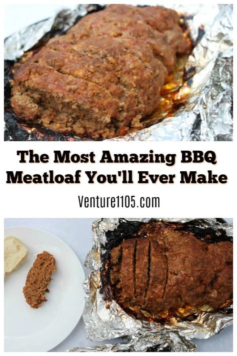 BBQ Meatloaf On the Grill - The Eeasiest Recipe For Dinner EVER! Meatloaf On The Grill, Ground Beef Grill, Grilled Meatloaf, Recipes Meatloaf, Healthy Recipes Crockpot, Meatloaf Recipes Healthy, Bbq Meatloaf, Beef Meatloaf, Recipes Potato