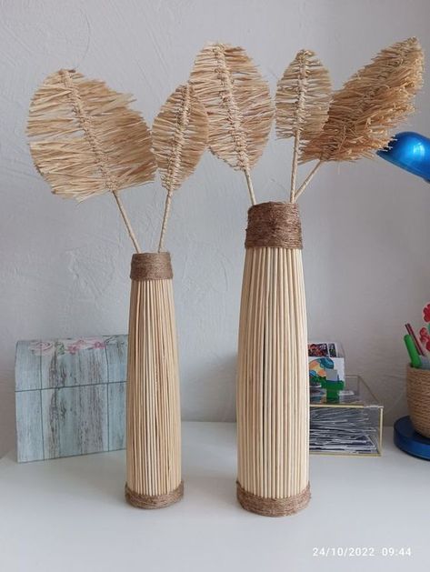 Popsicle Stick Crafts House, Bohemian Crafts, Boho Crafts, Rope Decor, Boho Crafts Diy, Painted Pots Diy, Diy Boho Decor, Driftwood Decor, Moms Crafts