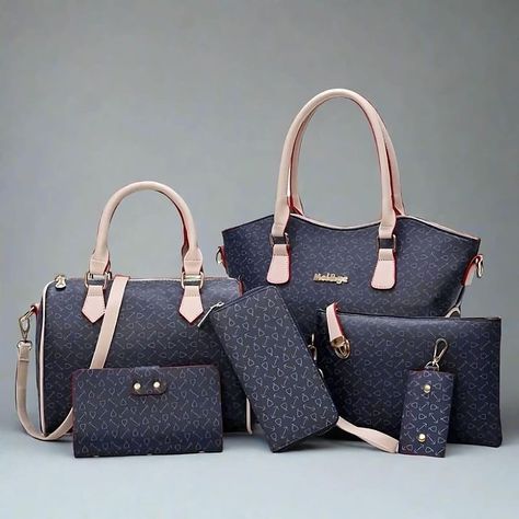 🌟Meet the Celestial 6-Bag Set: stylish, versatile, and perfect for any occasion. Use code GK25 for 25% off and free shipping! ✨ Get yours today @giantkrate Shop now 🛒 https://www.giantkrate.com/products/womens-fashion-leather-bags Pu Leather Bag, Bags Leather Handbags, Everyday Elegance, Box Making, Don't Settle, Leather Bag Women, Women's Handbags, Printed Bags, Bag Set