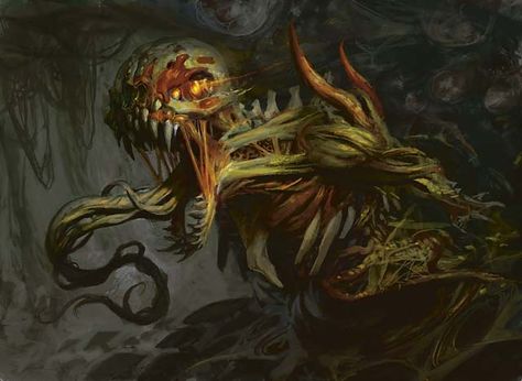 Dreg Mangler - Peter Morbacher; Animated plant matter for use in Kwev Rpg Monsters, Peter Mohrbacher, Plant Monster, Plant Zombie, Creepy Monster, Mtg Art, Psy Art, By Any Means Necessary, Mythical Animal