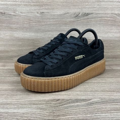 Puma Rihanna Fenty Creeper Sneakers Puma Rihanna Fenty, Rihanna Creepers, Fenty Creepers, Puma Rihanna, Rihanna Fenty, Puma Platform Sneakers, Creepers, Rihanna, Puma Sneaker