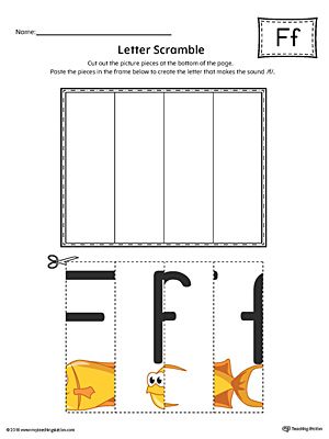 Letter F Beginning Sound Picture Match Worksheet (Color) | MyTeachingStation.com Letter F Worksheets For Preschool Free, Abc Activities Preschool, Match Worksheet, Color Worksheet, Kindergarten Units, The Letter F, Sound Picture, Workbook Design, Letter Sound