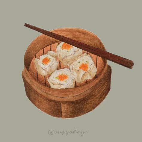 #dimsum #dimsumillustration #foodism #foodillustration Bowl