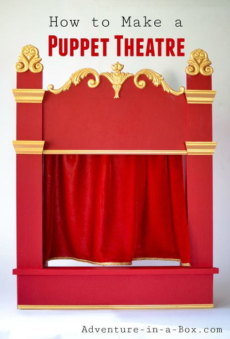 Family Activity For Kids, Kids Puppet Theater, Mini Theatre, Make A Puppet, Theatre Diy, Puppet Stage, Wooden Puppet, Shadow Theatre, Puppet Theatre