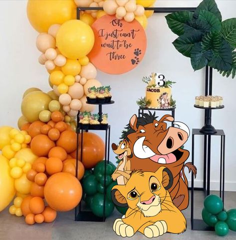 Lion King Baby Shower Ideas For Boys, Simba Baby Shower Ideas, Lion King 1st Birthday, Lion King Balloons, Lion King Birthday Party, Lion King Birthday Party Ideas, Lion Birthday Party, Lion King Theme, Lion King Party