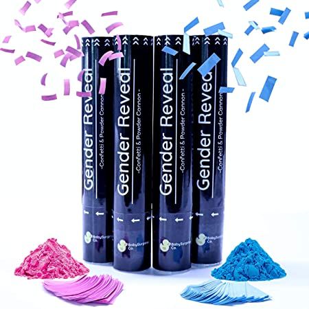 Gender Reveal Drinks, Powder Gender Reveal, Confetti Cannon Gender Reveal, Cannon Gender Reveal, Gender Reveal Confetti Cannon, Gender Reveal Confetti, Glow Stick Party, Baby Cactus, Confetti Cannon