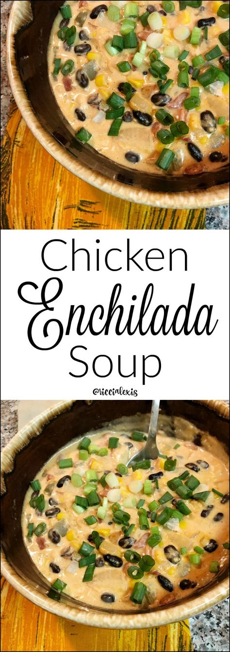 Chicken Enchilada Soup...super easy and super filling!! I love this soup for fall!! #ChickenEnchiladaSoup #ChickenEnchilada #EasySoupRecipe Soup For Fall, Chicken Enchilada Soup Recipes, Enchilada Soup Recipe, Cheese Quesadillas, Amazing Chicken, Crispy Cheese, Chicken Enchilada Soup, Enchilada Soup, Friends Food