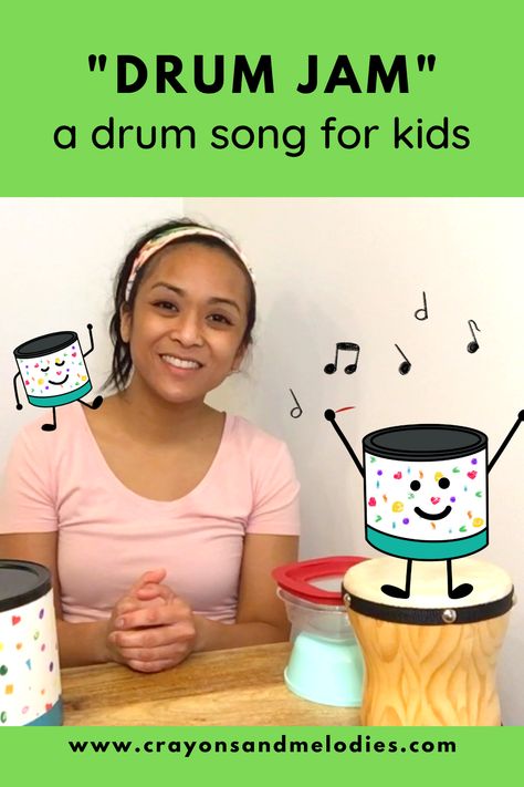 A fun drum song for kids to help them work on coordination, listening, and improvising! Preschool Drumming Songs, Preschool Drum Activities, Popular Piano Sheet Music, Learn Drums, Thanksgiving Songs, Rhythm Activities, Drums For Kids, Elementary Music Education, Drum Music