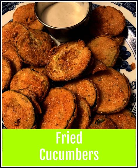 Cucumber Fritters, Fried Cucumbers Easy, Fried Cucumber Recipes, Seasoned Cucumber Slices, Seasoned Cucumber Snack, Fried Zuchini Baking Recipes Oven, Cucumber Recipes Easy, Freezing Yellow Squash, Southern Living Cucumber Tea Sandwiches