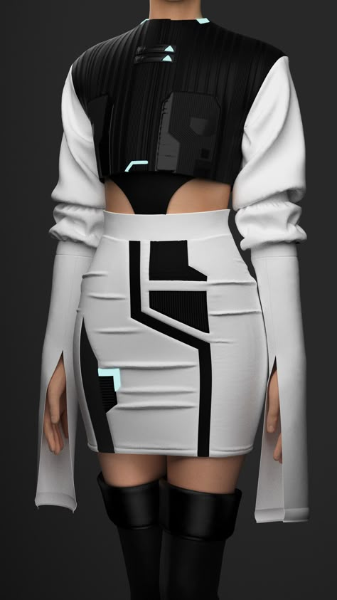 Futuristic Corporate Fashion, Futuristic Technology Fashion, Retrofuturism Aestethic Fashion, Futureristic Fashion, Futuristic Aesthetic Outfit, Android Outfit, Robotic Fashion, Space Fashion Futuristic, Future Fashion Women