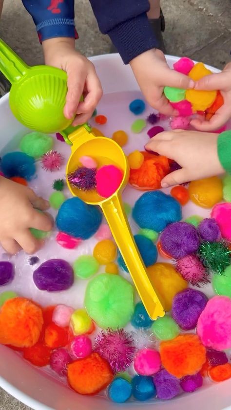 Cleanup is part of the fun! Have them scoop the pompoms out with a slotted spoon (hello more fine motor skills) squeeze the water out one… | Instagram Simple Activities, Slotted Spoon, Sensory Table, Animal Photos, Cute Animal Photos, Homeschool Mom, Animal Photo, Fine Motor Skills, Toddler Activities