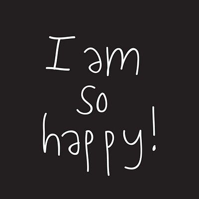 I am so happy! Happy With Who I Am Quotes, I Am Very Happy Today, Happy Where I Am Quotes, I’m So Happy, Hello I Am Sticker, Highway Design, Alice Core, I Am Happy Because Everyone Loves Me Cat, Graphical Design