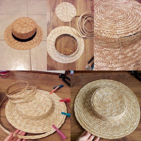 Bergere Hat, Costume Tutorial, Enchanted Rose, Hats Vintage, Doll Accessories, Straw Hat, First Step, 18th Century, Straw Bag