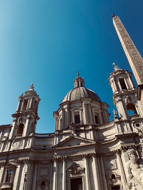 Roma rome italy city architecture palace palazzo vintage holiday travel wallpaper aesthetic beautiful holiday pics must see art history politics walking white piazza navona square Navona Square, Piazza Navona, Notre Dame, Rome, Palace, Square, Building, Travel