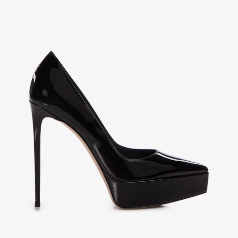 Black patent leather platform pump - Le Silla Le Silla Shoes, Cream Shoes, Platform Stilettos, The Boutique, Patent Leather Pumps, Heels Pumps, Suede Pumps, Platform Pumps, High Heel Pumps