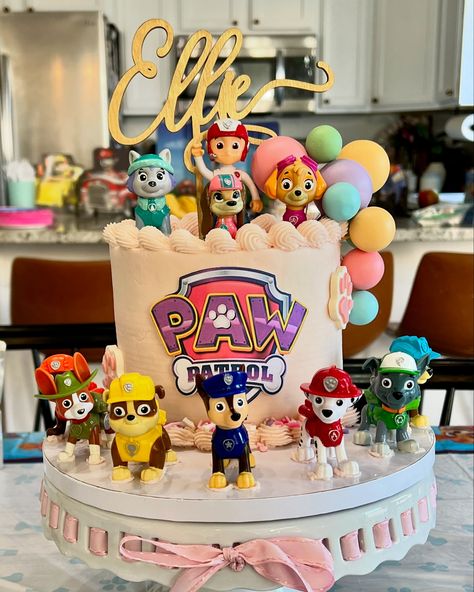 Paw patrol party for my granddaughter ♥️ Paw Patrol Two Year Old Party, Girl Paw Patrol Birthday Party, Paw Patrol Second Birthday, Girly Paw Patrol Birthday Party, Paw Patrol 3rd Birthday Party Girl, Paw Patrol Birthday Party Girl, Paw Patrol Party Ideas Girl, Paw Patrol Party Food Ideas, Paw Patrol Cake Girly