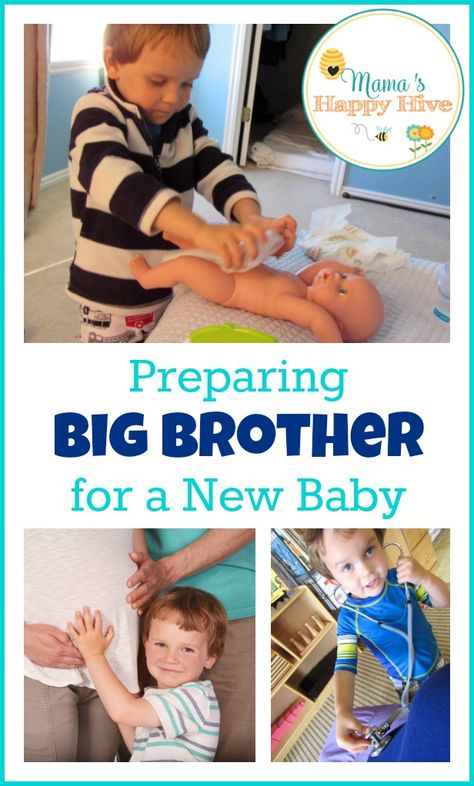 This "big brother" unit study includes 5 activities that help in preparing big brother for a new baby. These activities can be used for a big sister too! - www.mamashappyhive.com Big Brother Activities, Becoming A Big Brother, Brother Ideas, New Big Brother, Big Brothers, Christmas Pregnancy Announcement, New Sibling, Baby Planning