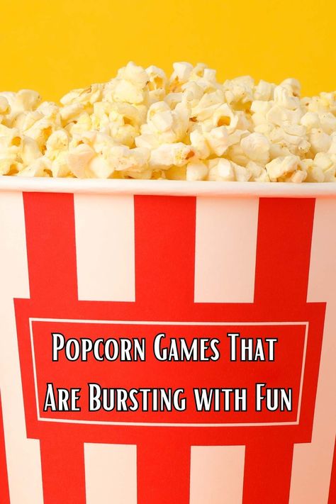 41 Popcorn Games That Are Bursting with Fun - Fun Party Pop Popcorn Games, Cub Scout Popcorn, Popcorn Fundraiser, Fun Popcorn, Popcorn Theme, Easy Popcorn, Diy Popcorn, Easy Kid Activities, Fun Halloween Party Games