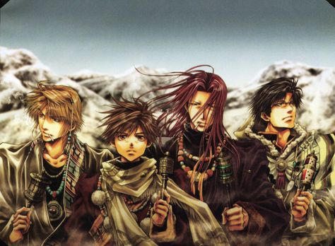 Saiyuki Reload, Fanart Ideas, Zerochan Anime, Shonen Manga, Afro Samurai, Rurouni Kenshin, Journey To The West, Anime Fandom, How To Make Comics