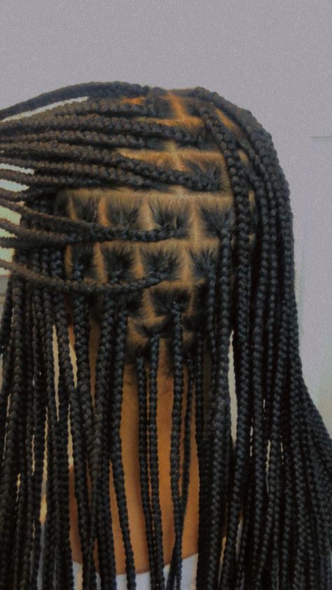 Mid Size Box Braids, Medium Size Box Braids Mid Back, Knotless Box Braids Mid Back Length, Knotless Braids Mid Back Length, Knotless Box Braids Medium Mid Length, Braids Mid Back Length, Mid Back Knotless Braids, Afro Haircuts, Medium Size Braids