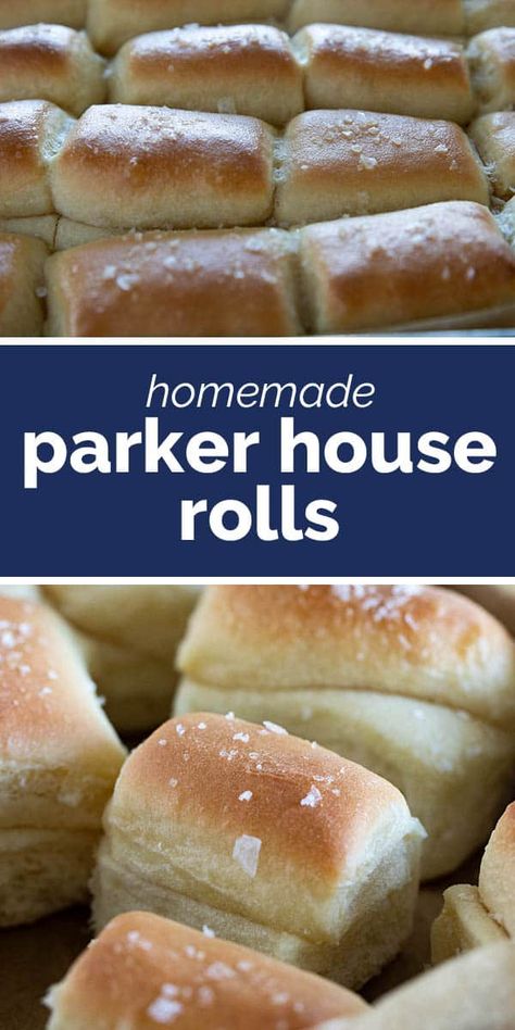 Light, fluffy, and buttery, these Parker House Rolls are going to be a favorite roll recipe. Filled with buttery flavor and a texture that is to die for, this roll recipe is one you’ll make over and over again. Parker House Rolls Recipe, Yeast Bread Rolls, Homemade Honey Butter, Whole Wheat Rolls, Parker House Rolls, Savory Herb, Dinner Rolls Recipe, Parker House, Roll Recipe