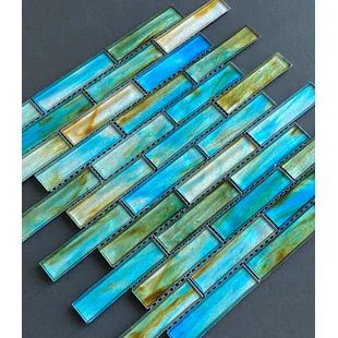 Brick Pattern Tile, Angels Decor, Tropical Lagoon, Iridescent Tile, Wall Brick, Hawaiian Decor, Pattern Tile, Brick Pattern, Ceramic Mosaic Tile