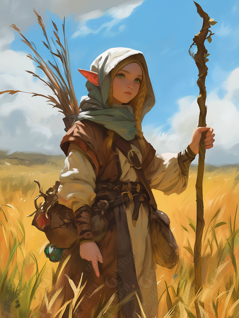 Blossom, Acolyte of Chauntea, Halfling Cleric or Druid, Goldenfields, Storm King's Thunder Dnd Radiant Citadel, Acolyte Dnd, Rock Gnome Dnd Female, Elf Cleric Female Dnd, D&d Cleric, Elf Druid Female, Nature Cleric, Halfling Cleric, Halfling Character Art