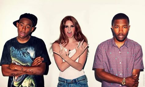 Tyler the creator , Lana Del Rey, & Frank Ocean 트위터 헤더, Photo Bleu, The Cardigans, Lana Del Ray, Photo Wall Collage, Frank Ocean, Tyler The Creator, Holy Trinity, Laptop Wallpaper