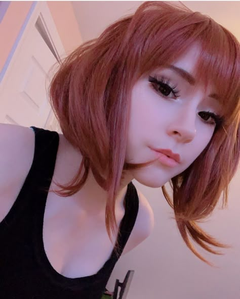 Ochako Uraraka Haircut, Uravity Cosplay, Ochaco Cosplay, Ochako Uraraka Cosplay, Ochako Cosplay, Uraraka Cosplay, Mha Dr, Ochaco Uraraka, My Hero Academia Cosplay