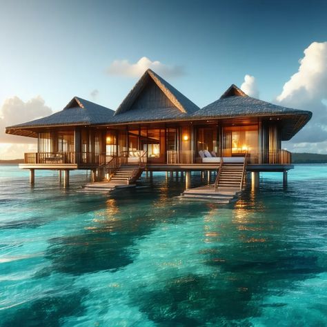 Top 10 reasons to escape to Fiji luxury! Overwater bungalows in the Mamanuca Islands offer stunning sunsets, crystal-clear waters, and unique Pacific design. Discover unparalleled privacy, world-class amenities, and unforgettable experiences. Plan your dream escape today! #FijiLuxury #MamanucaIslands Overwater Bungalows, Private Deck, Traditional Architecture, Sunset Views, Crystal Clear Water, Modern Glass, South Pacific, Top Tier, Snorkeling