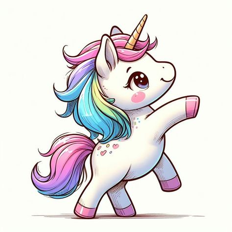 Unicorn Images Cute, Unicornio Cute, Animated Unicorn, Ponies Drawing, Unicorn Photo, Unicorn Picture, Unicorn Paint, Cute Rainbow Unicorn, Unicorn Cartoon