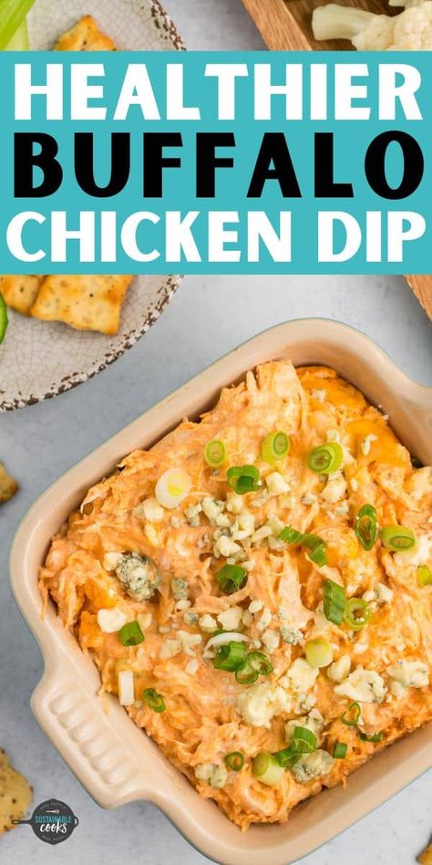 a piece of celery scooping a portion of buffalo chicken dip. Baked Buffalo Chicken Dip, Healthy Buffalo Chicken Dip, Buffalo Chicken Dip Easy, Wings Recipe Buffalo, Chicken Dip Recipe, Buffalo Chicken Dip Recipe, Baked Buffalo Chicken, Healthy Buffalo Chicken, Quick And Easy Appetizers