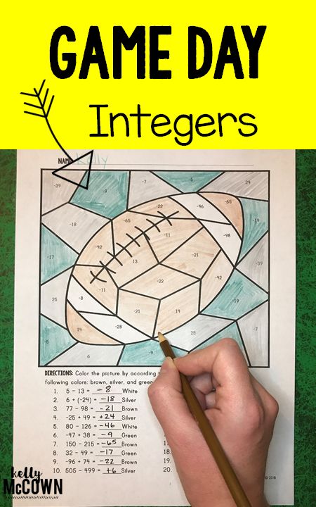 Adding And Subtracting Integers Activity, Math Party, Integers Activities, Multiplying Integers, Math Worksheets For Kids, Multiplying And Dividing Integers, Super Bowl Game, High School Math Activities, Dividing Integers