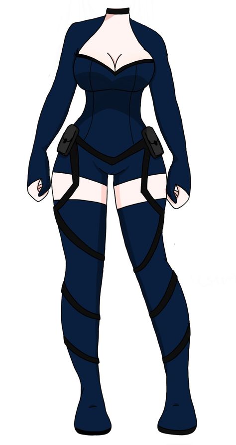 Fairytail Oc Outfits, Hero Costumes Design Female Blue, Mha Oc Base Hero Costume, Anime Superhero Outfits Female, Blue Hero Costume Design, Hero Outfits Design Female Mha, Mha Outfit Ideas Hero, Superhero Clothes Design, Bnha Costume Ideas