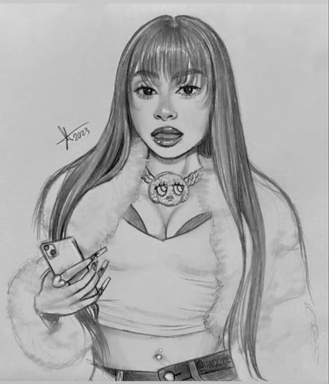 I’ve Spice Pfp, Celebrities Drawings Easy, Icespice Drawings, Sza Singer Sketch, Ice Spice Cartoon Art, Cartoon Celebrities Drawings Easy, Ice Spice Drawing Sketch Easy, Ice Spice Painting, Ice Spice Drawing Easy