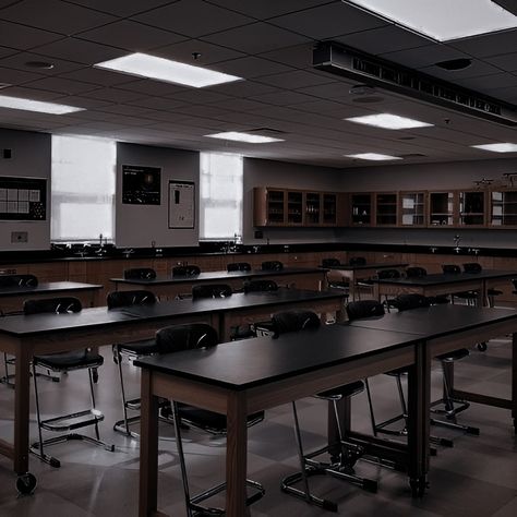 American Highschool Aesthetic Classroom, Highschool Classroom Aesthetic, Highschool Aesthetic Classroom, Laboratory Aesthetic, Highschool Science, Rich School, Meagan Brandy, Boarding School Aesthetic, School Floor