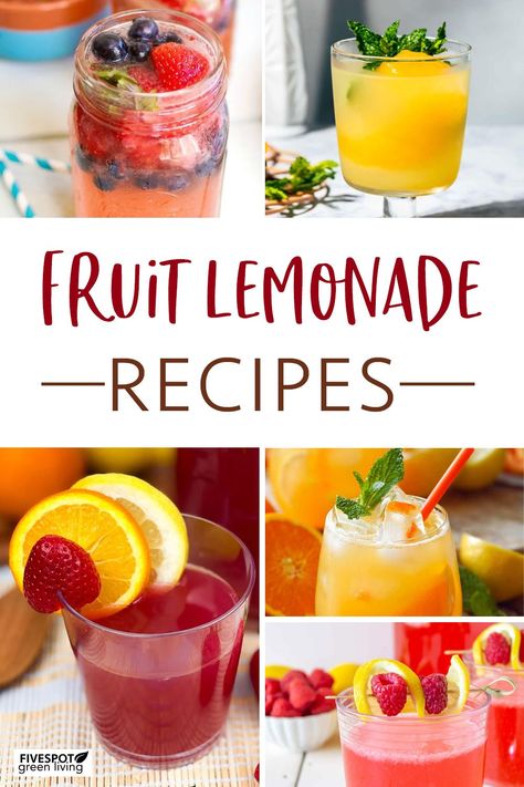 Summertime is here, and we've got all the best refreshing fruit lemonade recipes for you to try! From blueberry to mango dragon fruit and more, these healthy recipes are sure to quench your thirst. Try them today - you won't regret it! #fruitlemonade #healthydrinkrecipes Fruit Lemonade Recipes, Refresher Recipes, Nonalcoholic Drink, Fruit Lemonade, Cranberry Lemonade, Fruit Punch Recipe, Virgin Cocktails, Virgin Drinks, Basil Lemonade