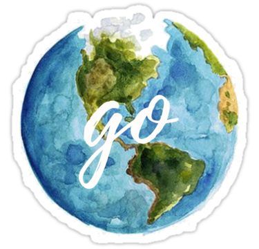 go and make disciples of all nations matthew 28:19 Sticker Wanderlust Stickers, Make Disciples Of All Nations, Go And Make Disciples, Matthew 28 19, Matthew 28, Watercolor Stickers, Missions Trip, Travel Stickers, Unique Sticker