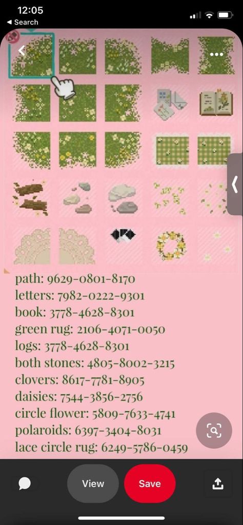 Acnh Grass Path Codes, Acnh Daisy Path, Grass Path, Acnh Design, Acnh Codes, Path Design, Circle Rug, Daisy Pattern, Floor Patterns