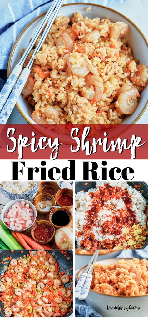 Fried Rice Recipe Authentic, Spicy Shrimp Fried Rice, Best Fried Rice Recipe, Authentic Chinese Food, Sweet And Spicy Shrimp, Spicy Deviled Eggs, Shrimp Fried Rice Recipe, Spicy Shrimp Recipes, Spicy Grilled Chicken