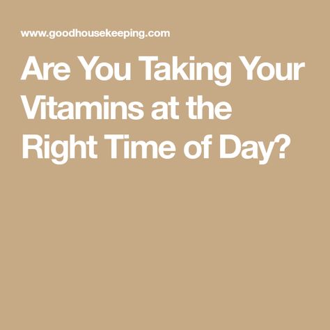 Are You Taking Your Vitamins at the Right Time of Day? Best Time Of Day To Take Vitamins, Take Vitamins, Planning To Get Pregnant, Multivitamin Tablets, Healthy Balanced Diet, Food Insecurity, Time Of The Day, Prenatal Vitamins, Time Of Day