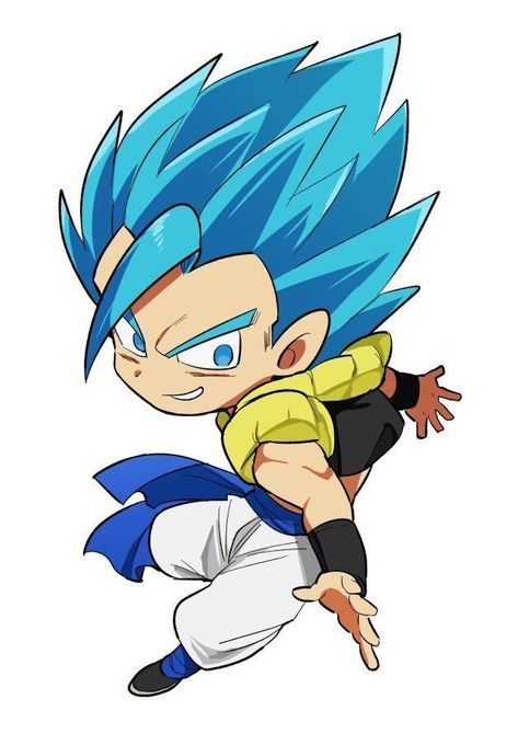 Chibi Gogeta, Dragon Ball Chibi, Chibi Goku, Gogeta Blue, Chibi Dragon, Image Dbz, Dragon Ball Tattoo, Dragon Ball Wallpaper Iphone, Dragon Ball Super Wallpapers