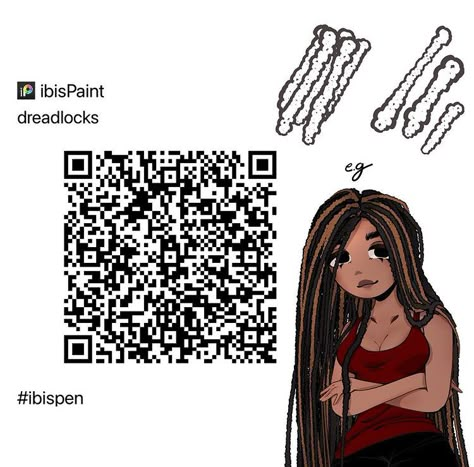 Ibis Paint Brush Code Fluffy Hair, Ibis Paint X Brushes Qr Code Hair Dreads, Dread Ibispaint Code, Ibis Paint Brush Code Locs, Ibis Paint Brush Code Dreadlocks, Ibis Paint Brush Code Hair Braids, Dreadlock Brush Ibis Paint Qr Code, Dreads Brush Ibis Paint, Afro Hair Ibis Paint Code