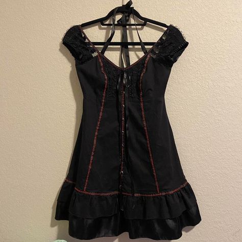 Kinderwhore 90s Grunge Style, Punk Inspired Outfits, Vintage Babydoll Dress, Vintage Lip Service, Dark Outfits, Lip Service, Goth Outfits, Dream Clothes, Babydoll Dress